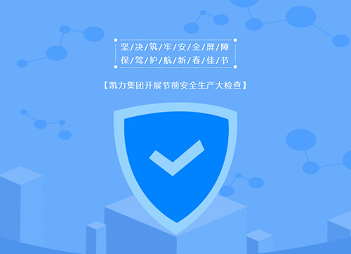 【特别报道】坚决筑牢安全屏障 保驾护航新春佳节  凯力集团开展节前安全生产大检查