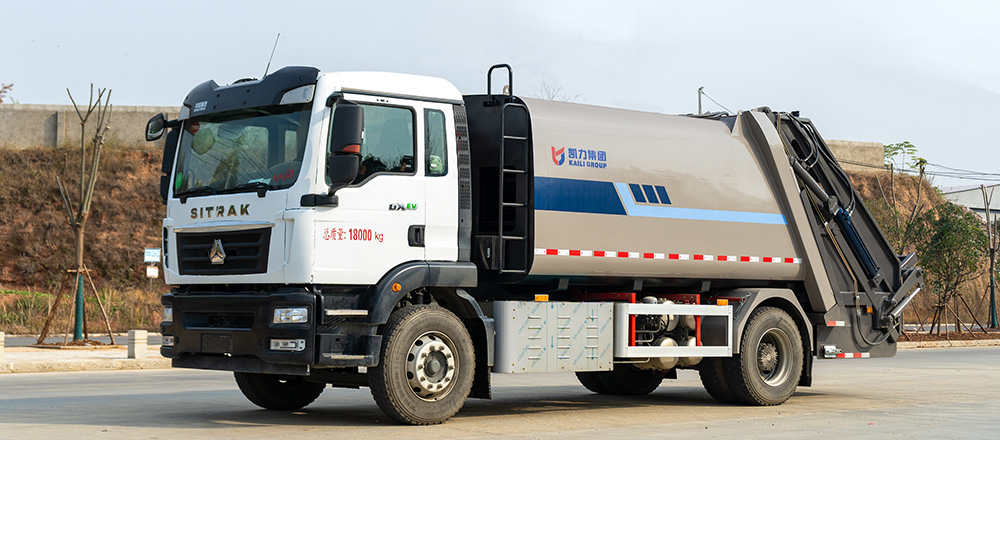 重汽纯电压缩式垃圾车图2