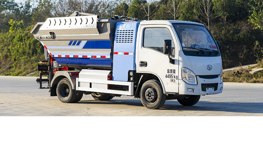 上汽跃进纯电自装卸式垃圾车图1