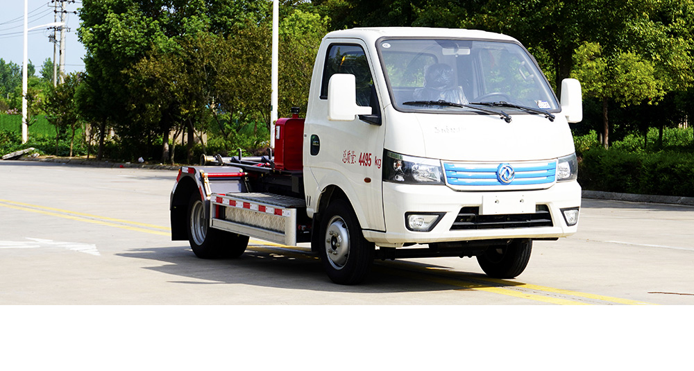 东风华神纯电车厢可卸式垃圾车图1