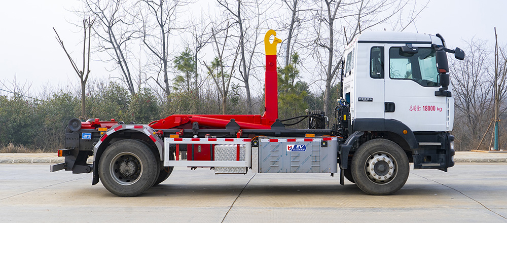 重汽纯电车厢可卸式垃圾车图4