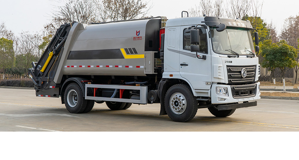 华神F5压缩式垃圾车图1