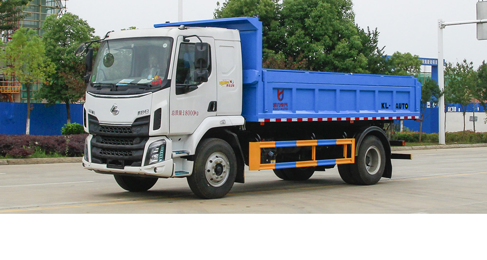 柳汽自卸式垃圾车图2