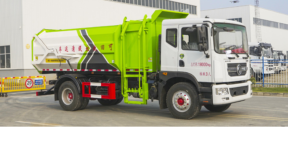 东风D9自装卸式垃圾车 侧装图1