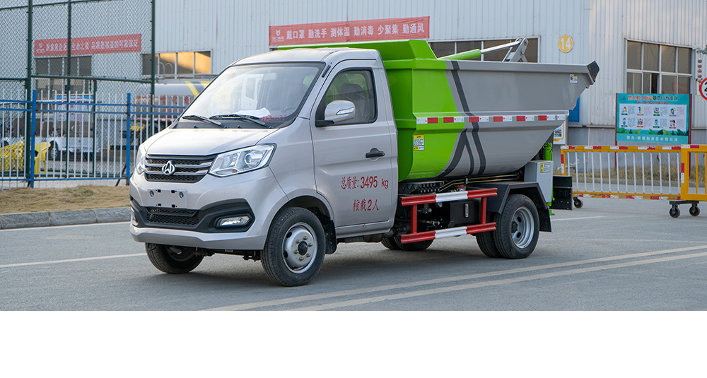 长安自装卸式垃圾车 后装图2