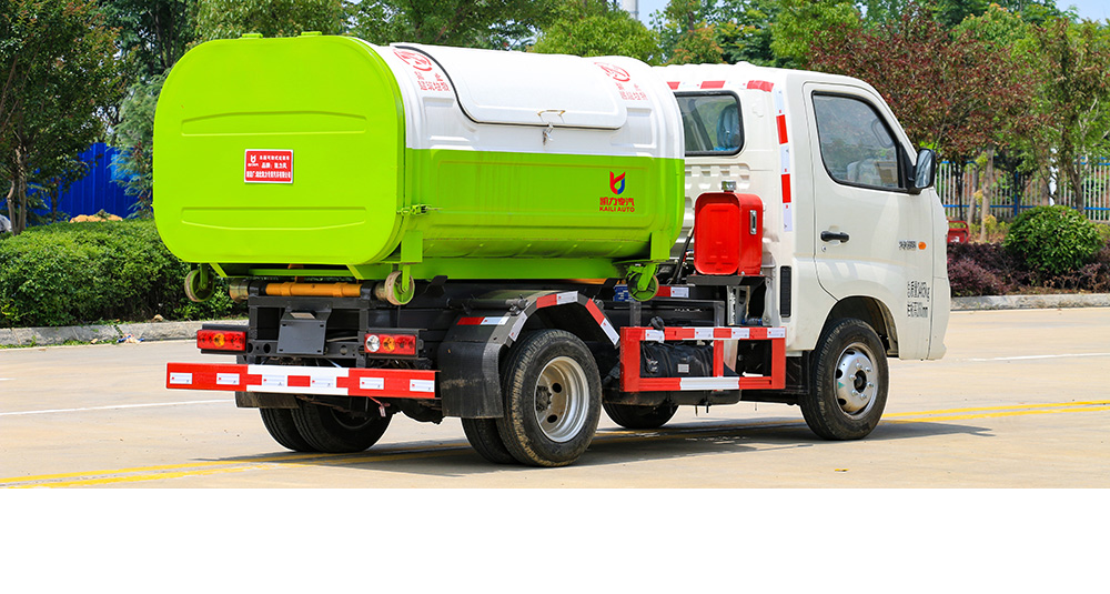 祥菱V1汽油3方车厢可卸式垃圾车图3