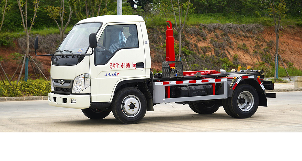 小卡之星2柴油3方车厢可卸式垃圾车图2