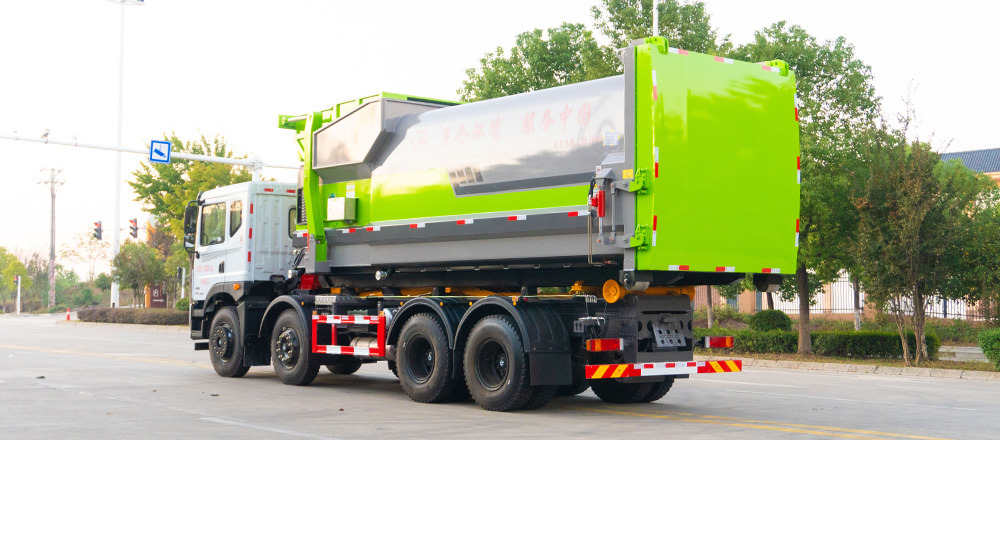 东风华神前四后八车厢可卸式垃圾车图6