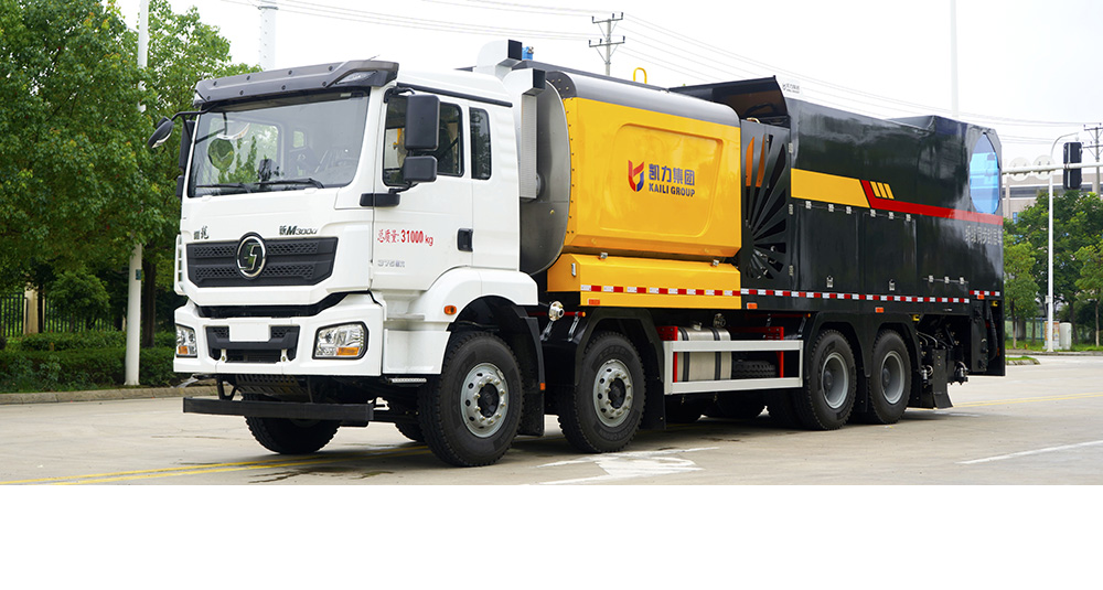 陕汽德龙M3000沥青碎石同步封层车图2