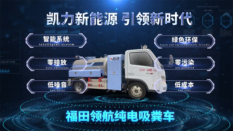 【新能源热销】凯力风-福田领航S1纯电动2.5方吸污车